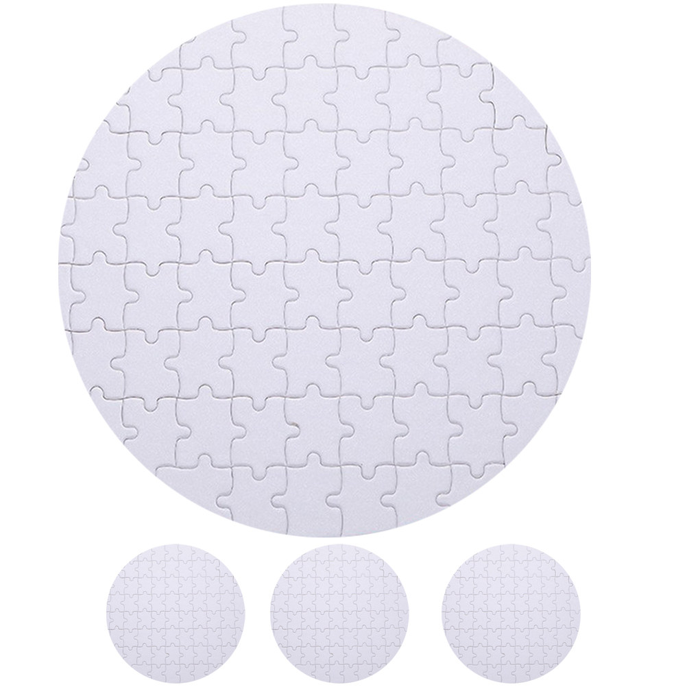 Puzzle Blank White - 4Pcs Heat Transfer Sublimation Puzzles White