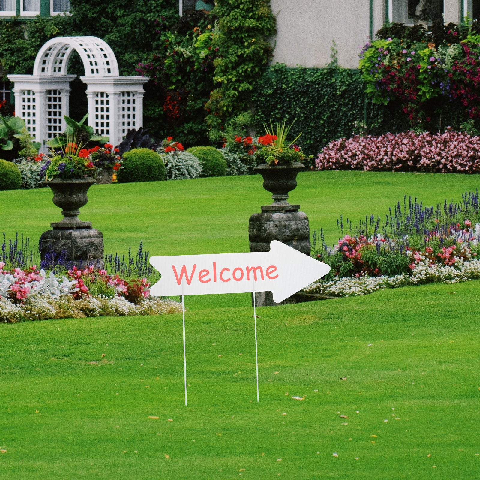 Yard Sign Blank - 5Pcs Blank Yard Signs Plastic Garden