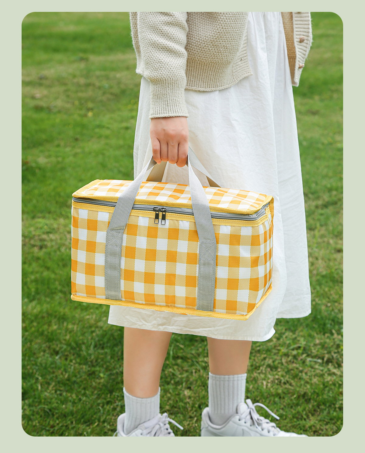 Large Capacity Insulated Picni - Tote Bag Sublimation のレビューと価格