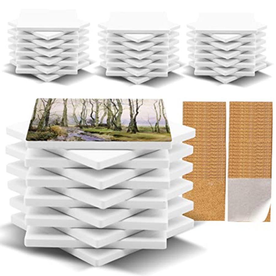 48 Pack Sublimation Blanks Coa - Ceramic Tile Blank のレビューと価格