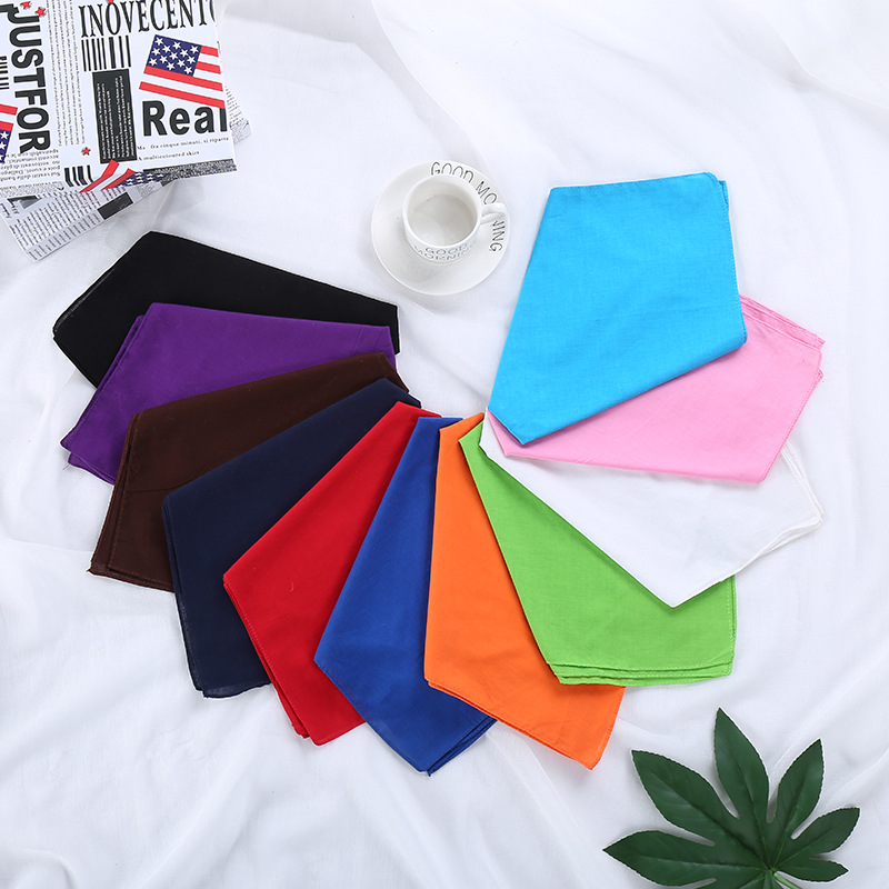 Headscarf Cotton Solid Color R - Bandana Blank White のレビューと価格
