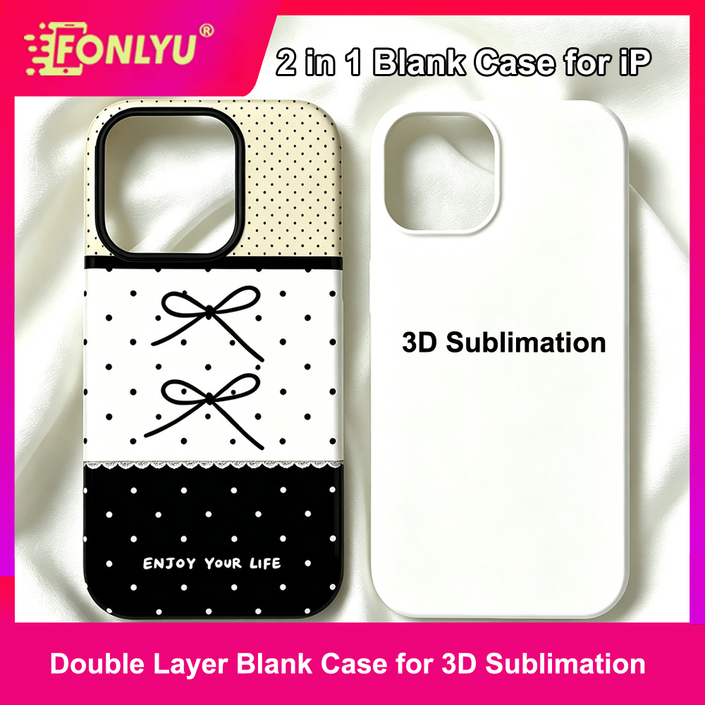 FONLYU 2 in 1 3D Sublimation B - Phone Case Blank Print のレビューと価格