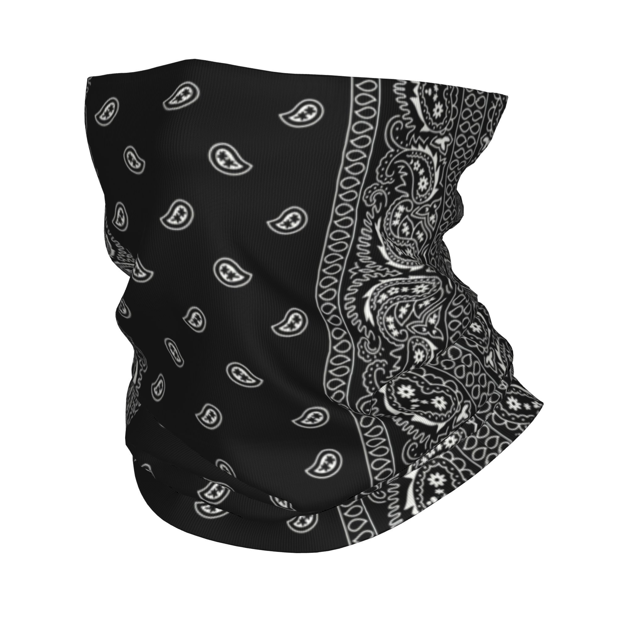 Custom Black And White Paisley - Bandana Blank White のレビューと価格