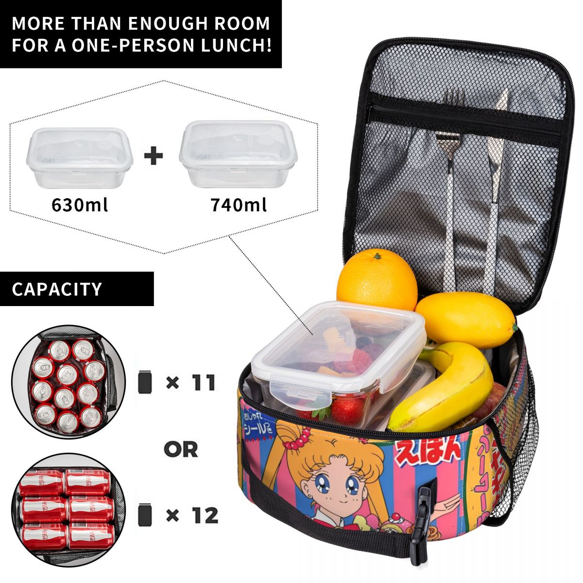 Cartoon Sailors Moons Insulate - Tote Bag Sublimation のレビューと価格