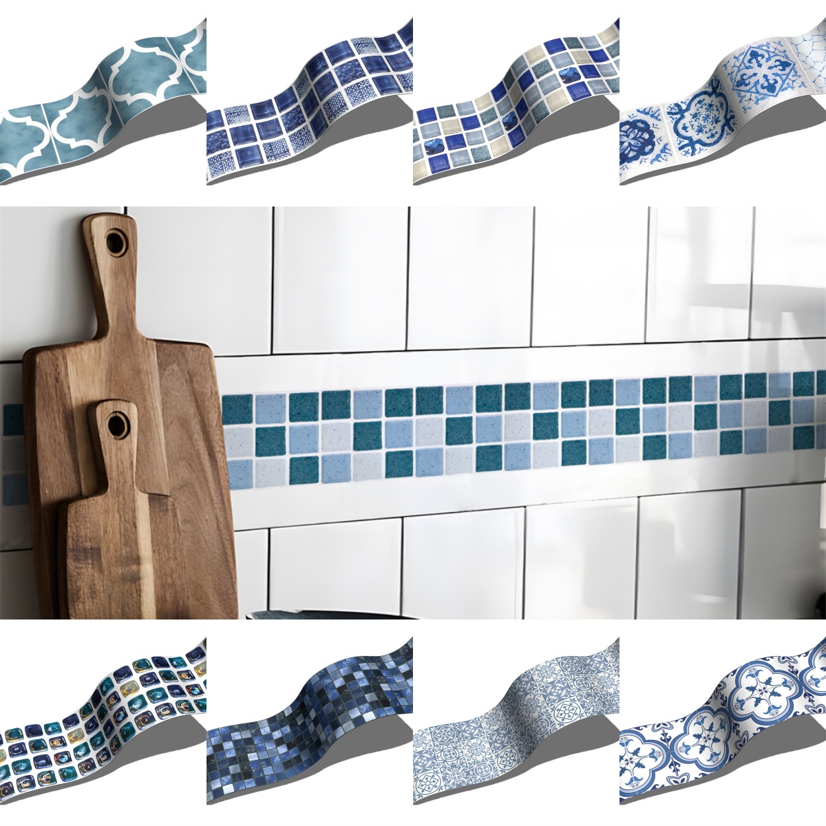 Blue Mosaic Self-Adhesive Base - Ceramic Tile Blank のレビューと価格