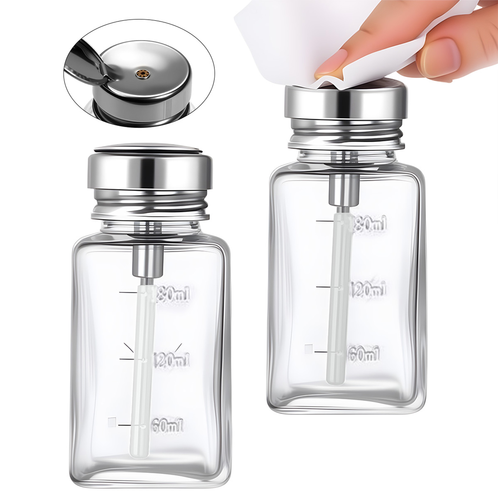 180ml Nail Glass Bottle Press  - Water Bottle Blank のレビューと価格