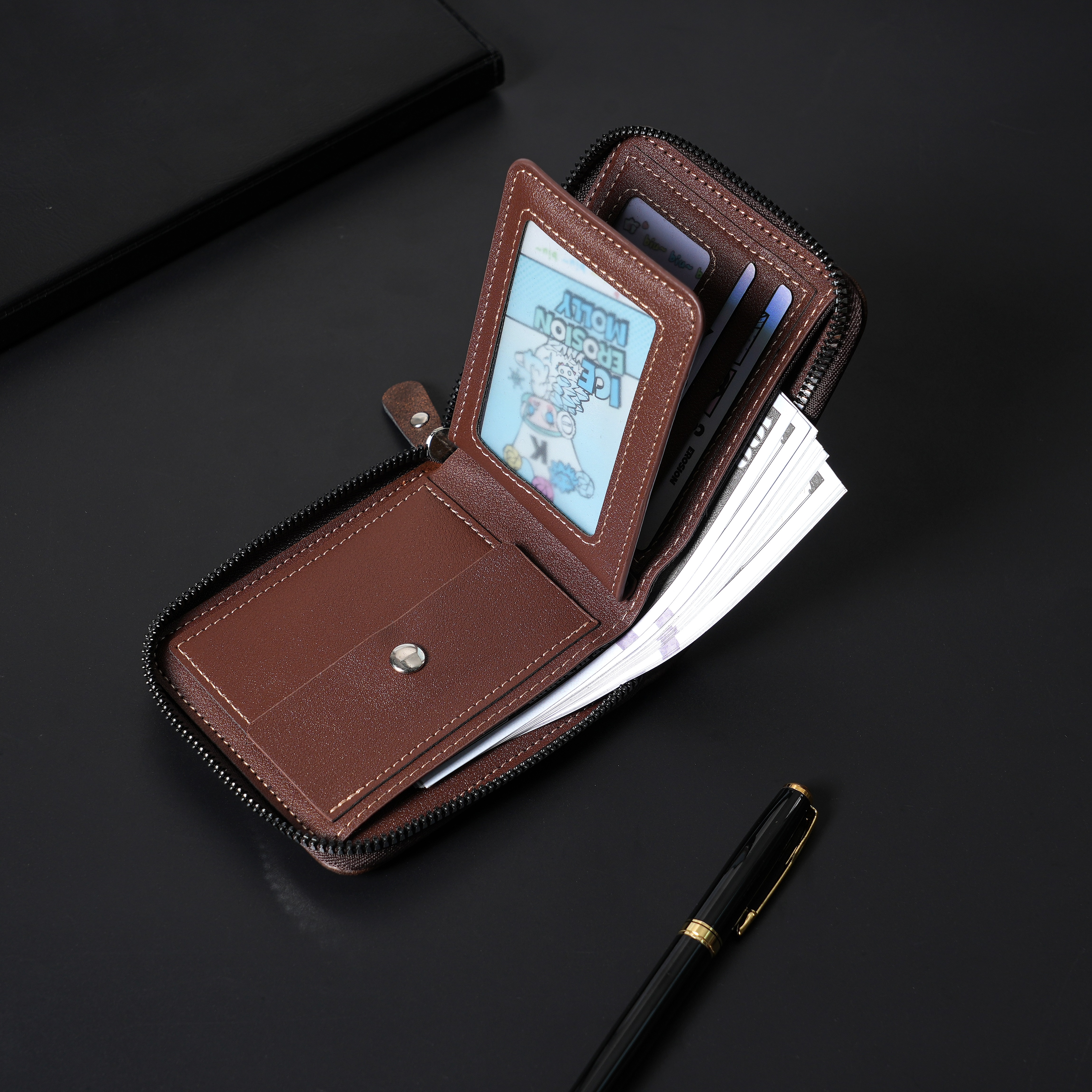 New Men's Zipper Card Holder C - Photo Acrylic Block のレビューと価格