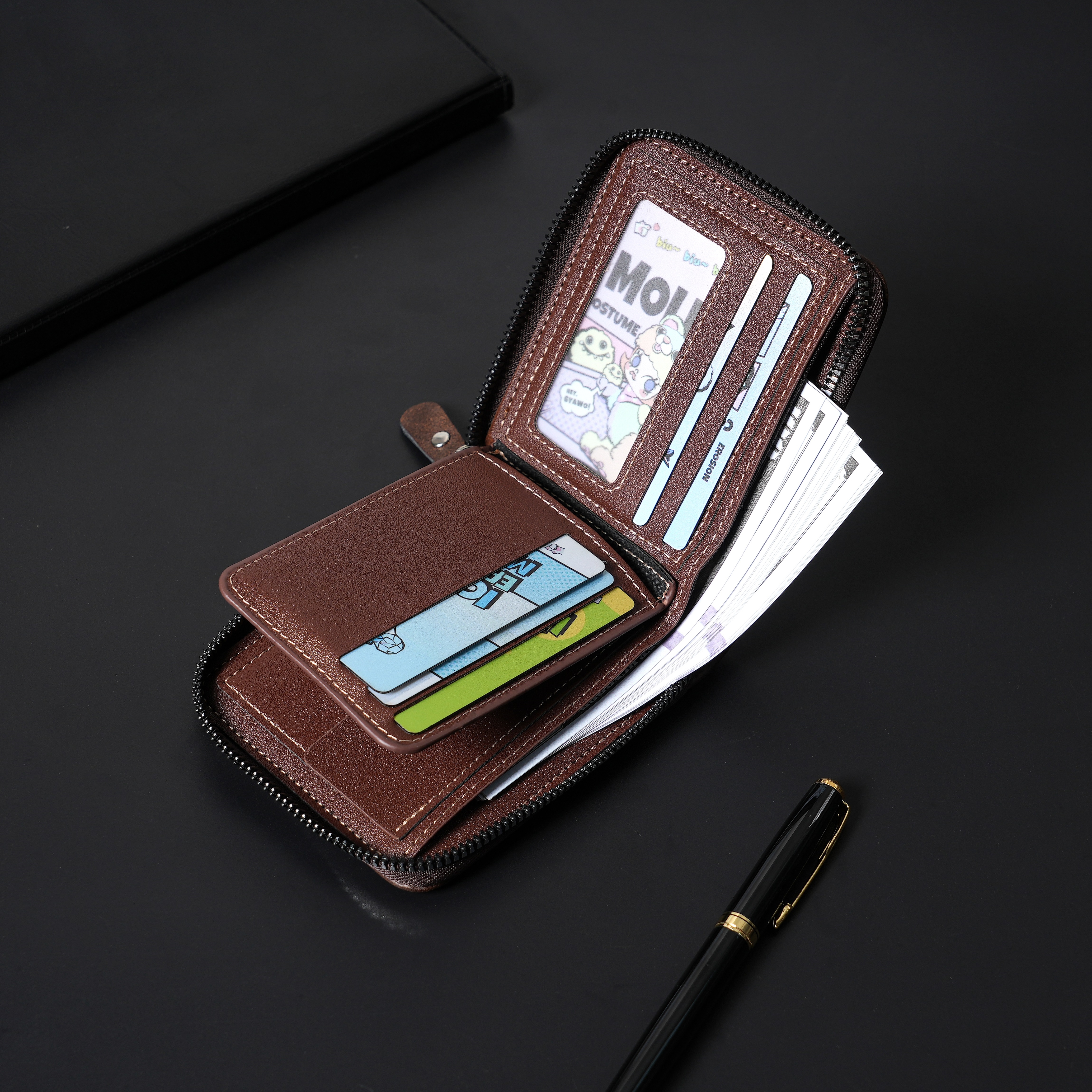 New Men's Zipper Card Holder C - Photo Acrylic Block のレビューと価格