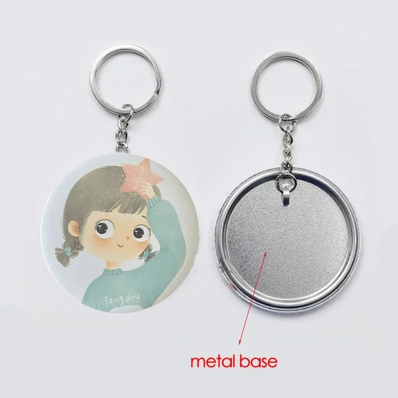 100PCS 44mm 58mm Keychains Bad - Button Badge Blank のレビューと価格