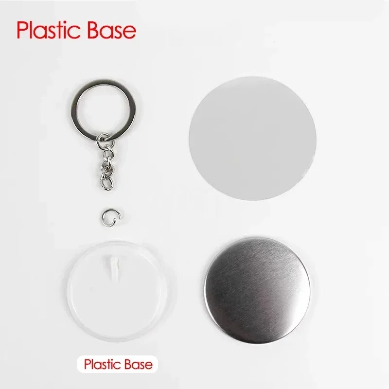 100PCS 44mm 58mm Keychains Bad - Button Badge Blank のレビューと価格