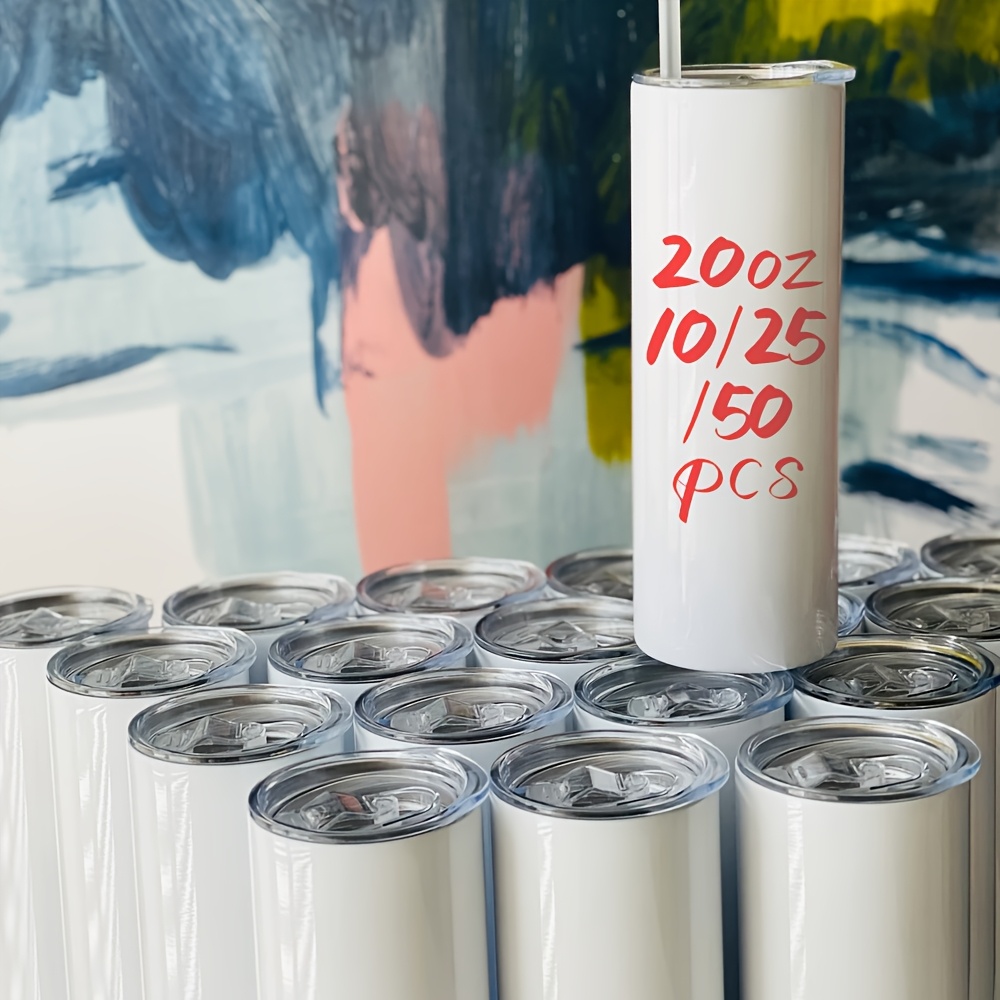 50/25/10 Pack Sublimation Tumb - Tumbler 20Oz White のレビューと価格
