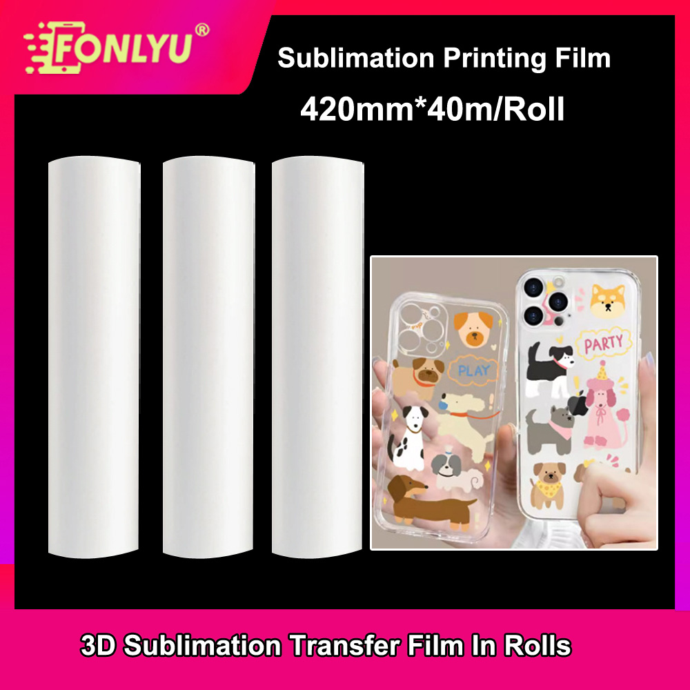 FONLYU 420mm*40mm Roll 3D Subl - Phone Case Blank Print のレビューと価格