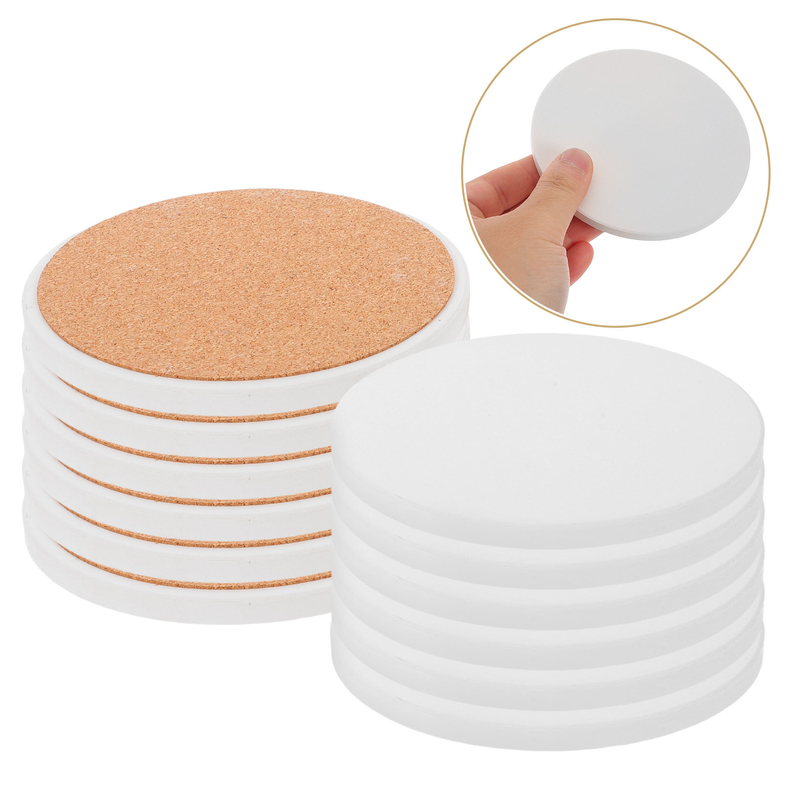 12pcs Sublimation Coasters Bla - Coaster Sublimation Blank のレビューと価格