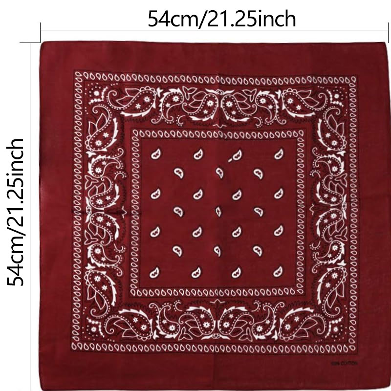 Hip Hop Cowboy Paisley Scarf L - Bandana Blank White のレビューと価格