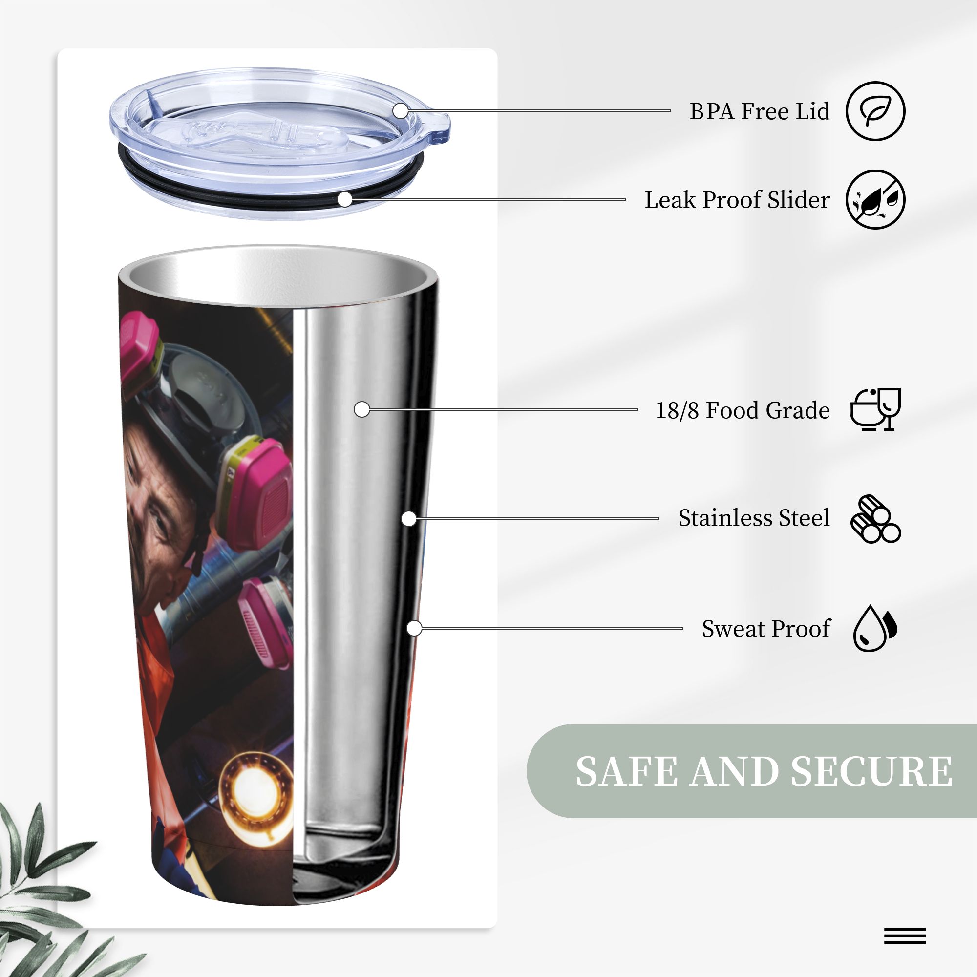 Walter White Pinkman Tumbler V - Tumbler 20Oz White のレビューと価格
