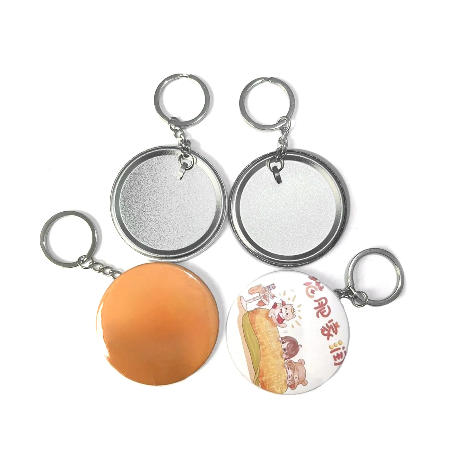 100PCS 44MM 58MM Plastic Metal - Button Badge Blank のレビューと価格