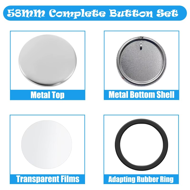 100 Sets 58 Mm/ 44 Mm Button M - Button Badge Blank のレビューと価格