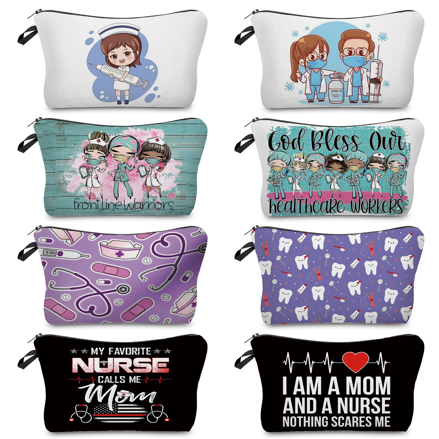Cartoon Dentist Nurse Print Co - Pillow Cover Sublimation のレビューと価格