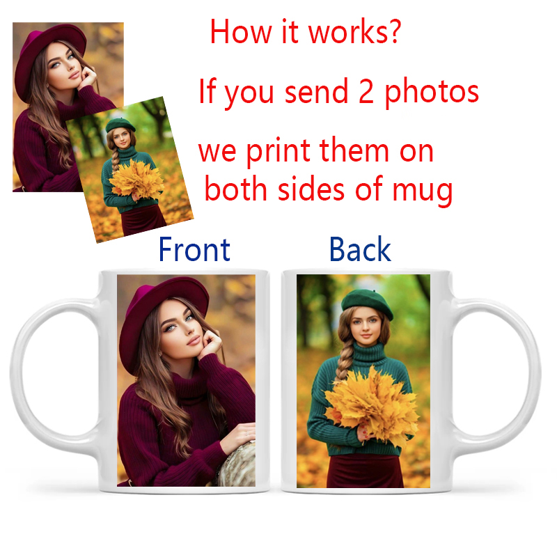 Personalized Your Photo Mug, C - Sublimation Mug White のレビューと価格