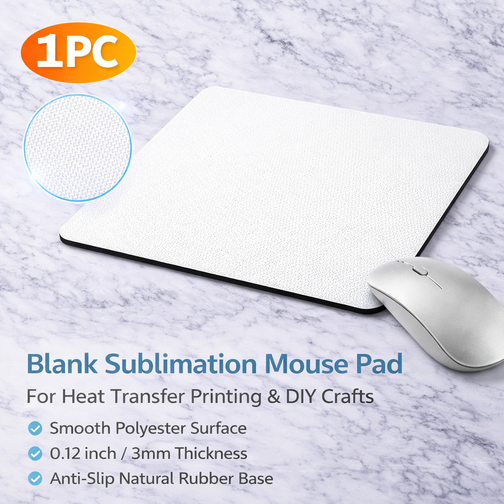 1 Pc Sublimation Mouse Pad Bla - Mouse Pad Blank Sublimation のレビューと価格