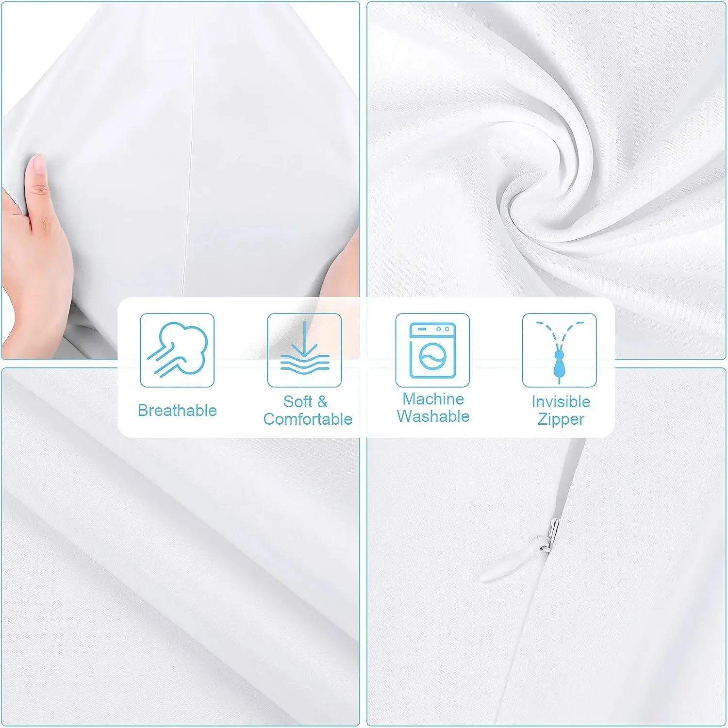 4-Pack White Polyester Peach S - Pillow Cover Sublimation のレビューと価格
