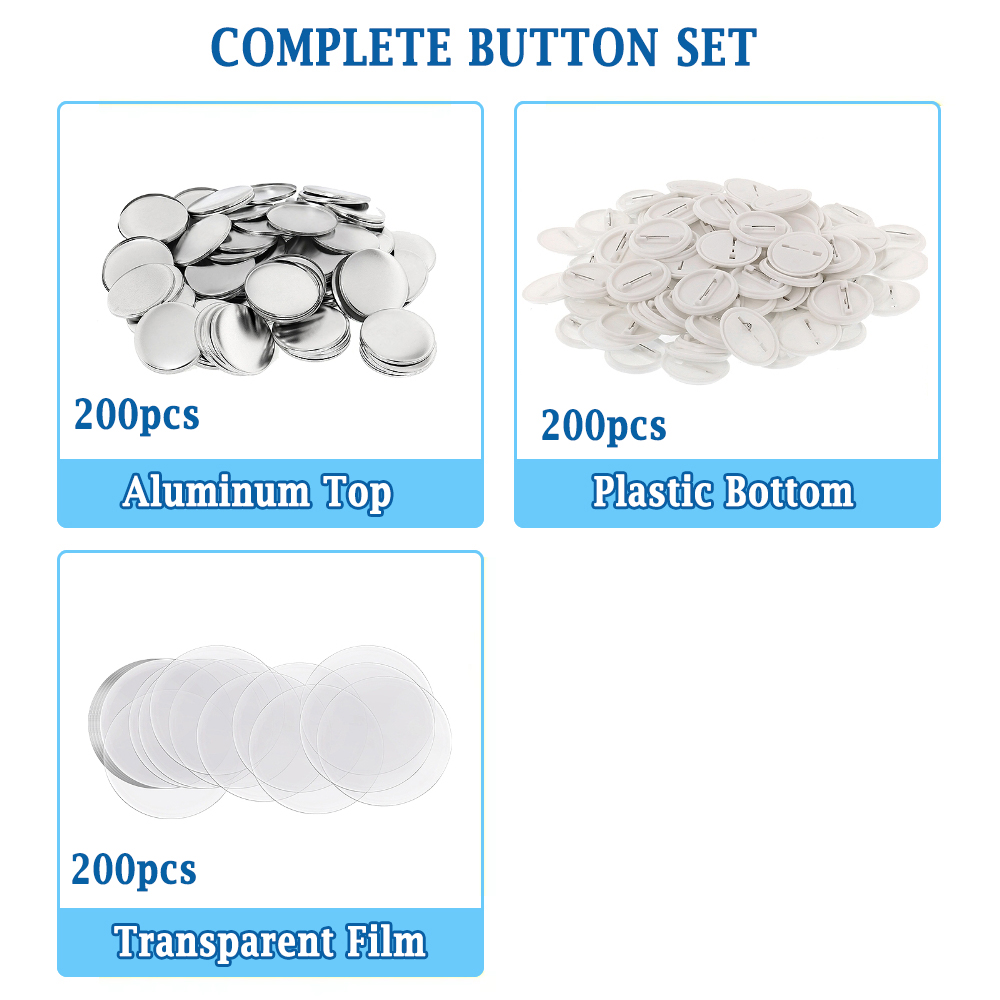 200pcs DIY Round Badge Making  - Button Badge Blank のレビューと価格