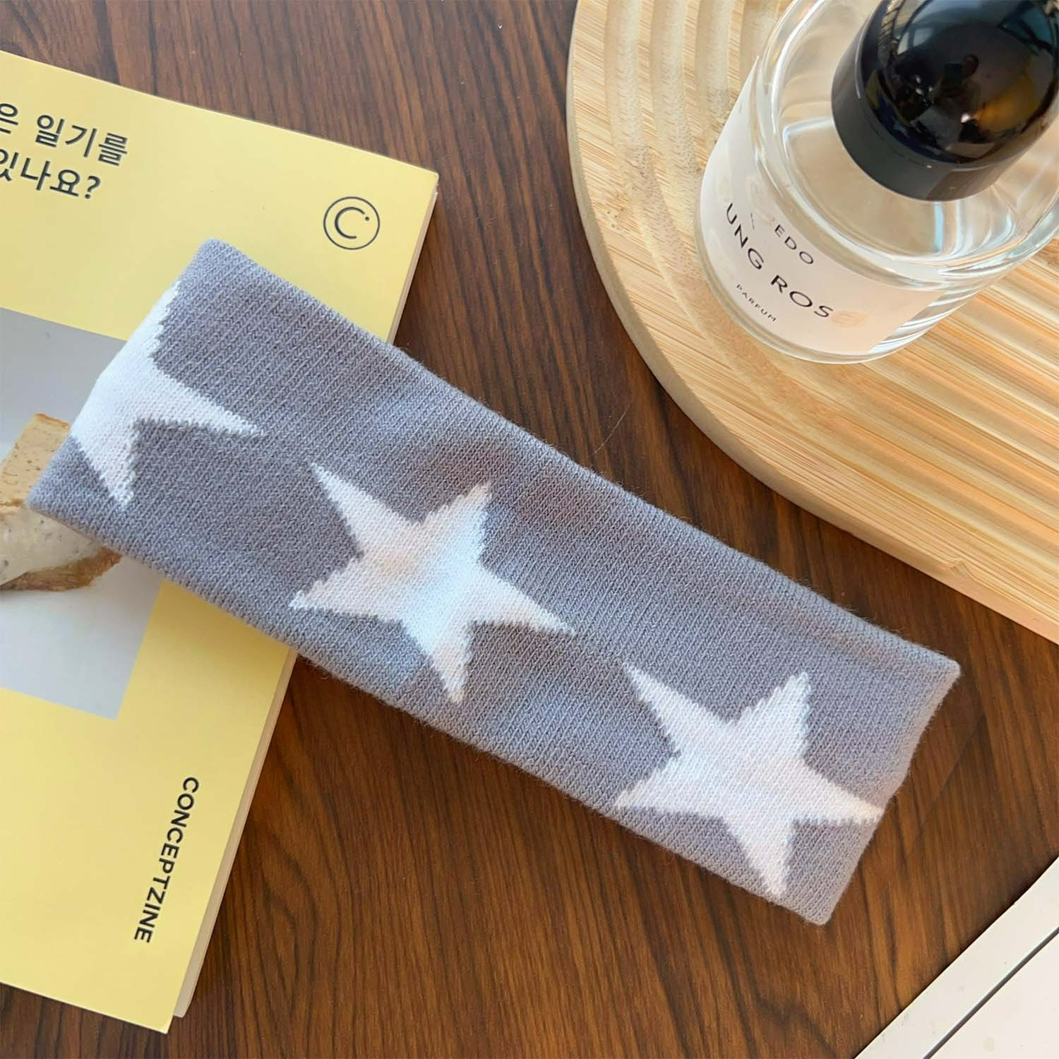 Star Embroidery Sports Headban - Bandana Blank White のレビューと価格