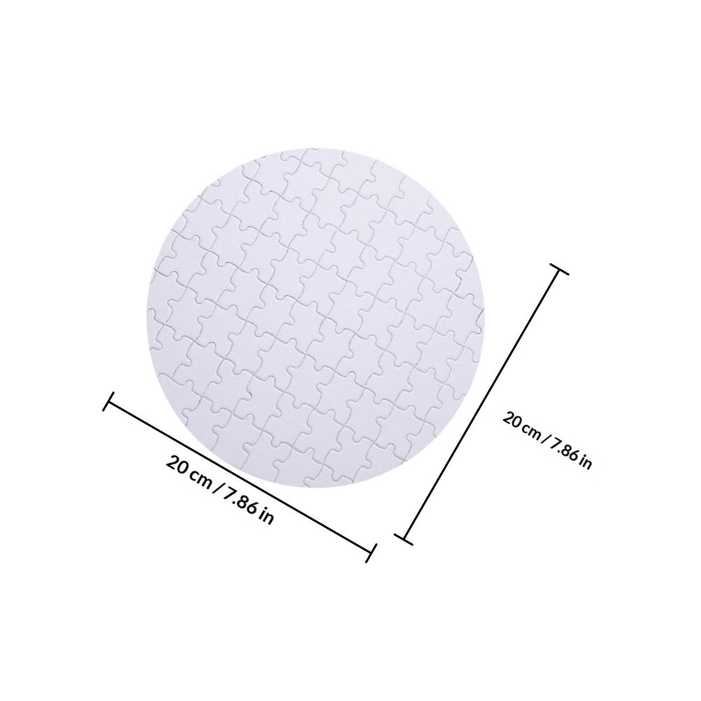 4Pcs Heat Transfer Sublimation - Puzzle Blank White のレビューと価格