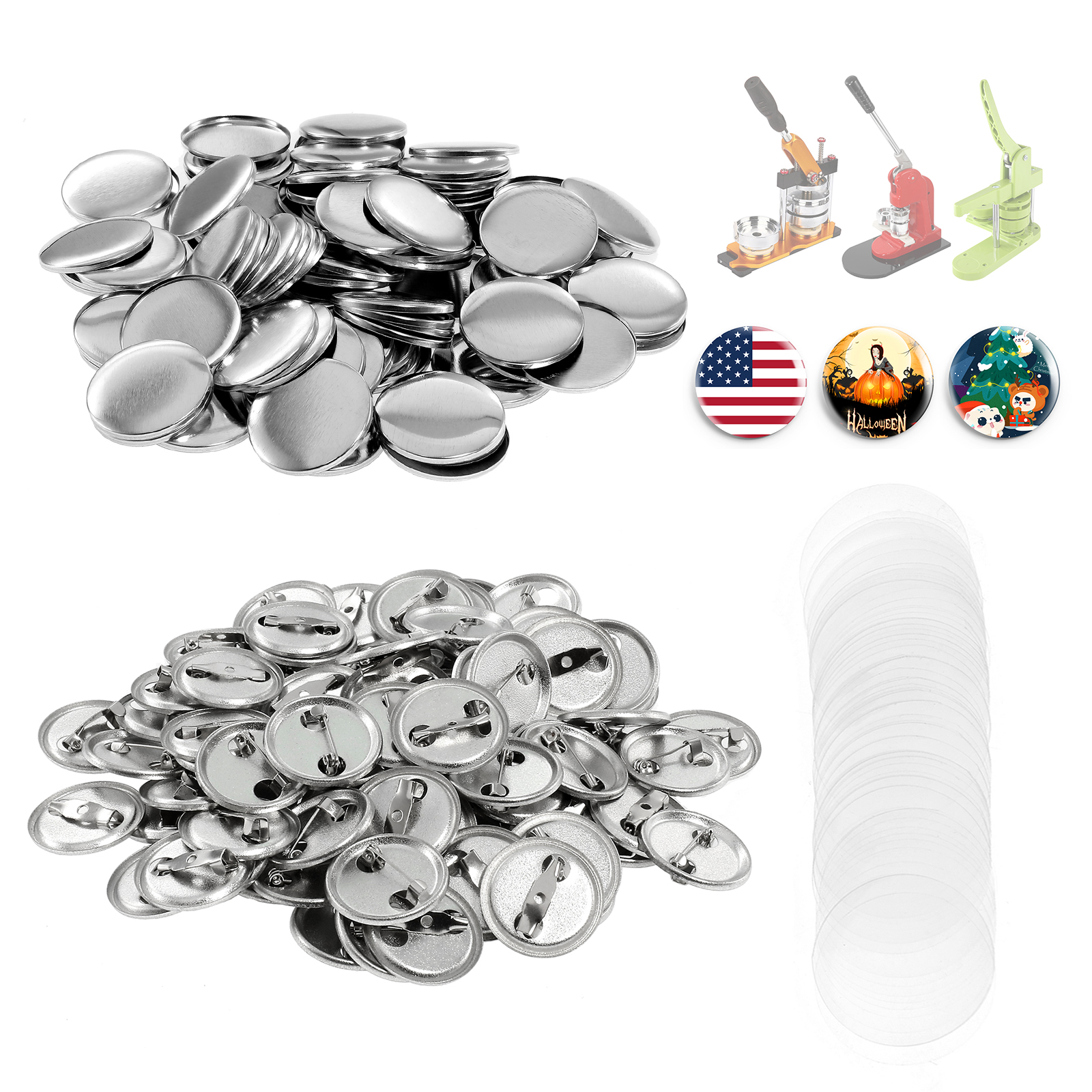 100Pcs Mini DIY Round Mirror M - Button Badge Blank のレビューと価格