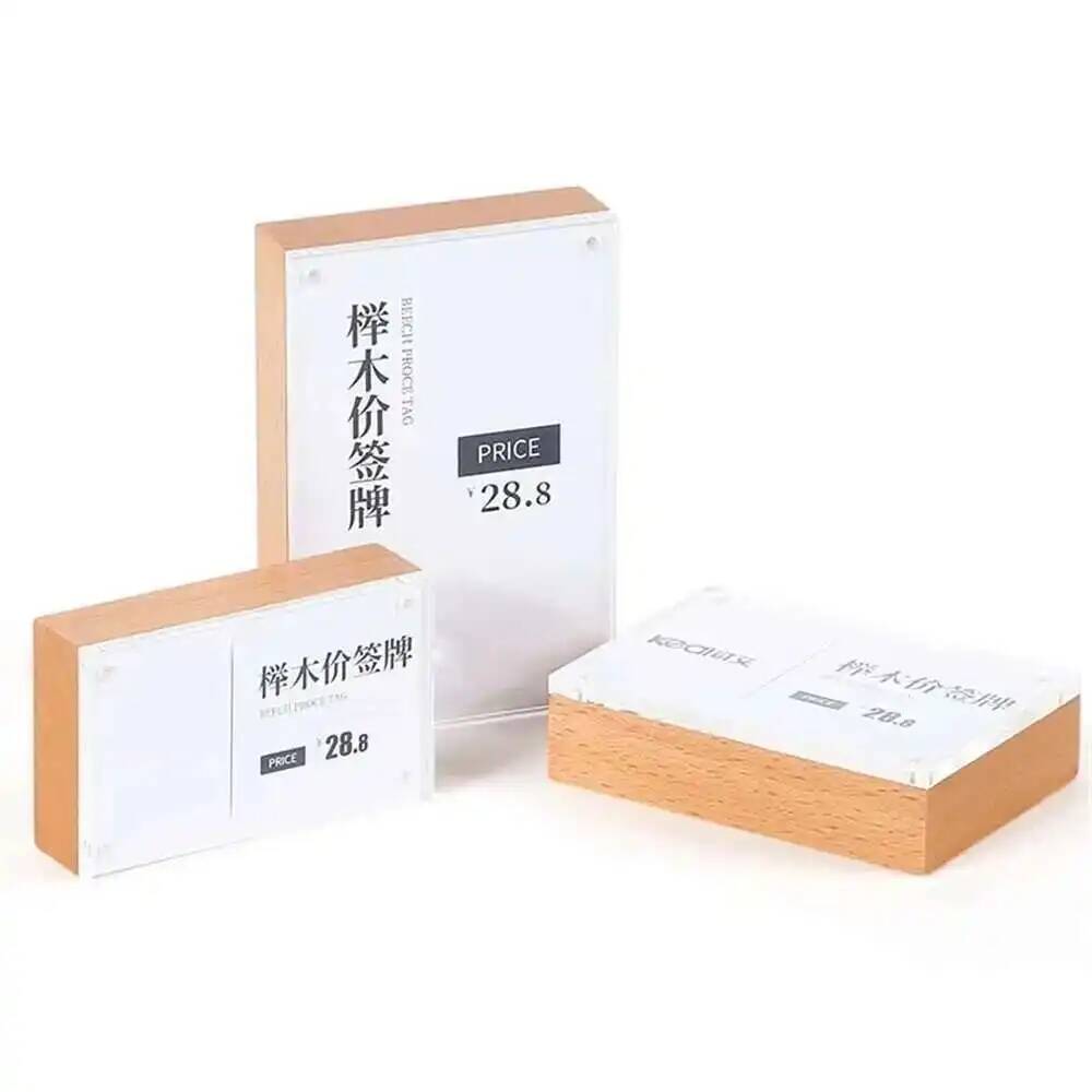 Desk Price Card Display Magnet - Photo Acrylic Block のレビューと価格