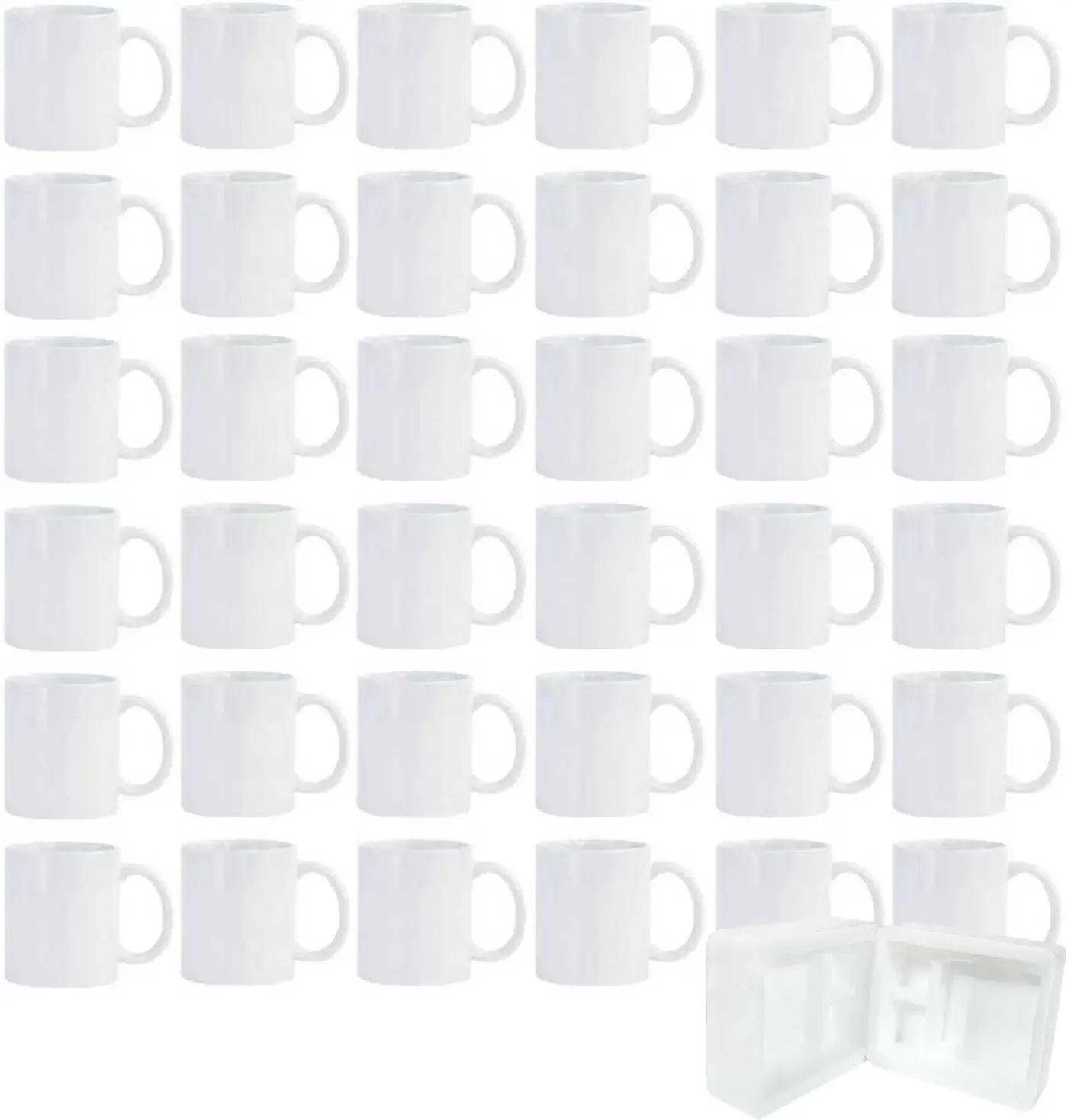 36pcs Sublimation Mugs, 11oz W - Sublimation Mug White のレビューと価格