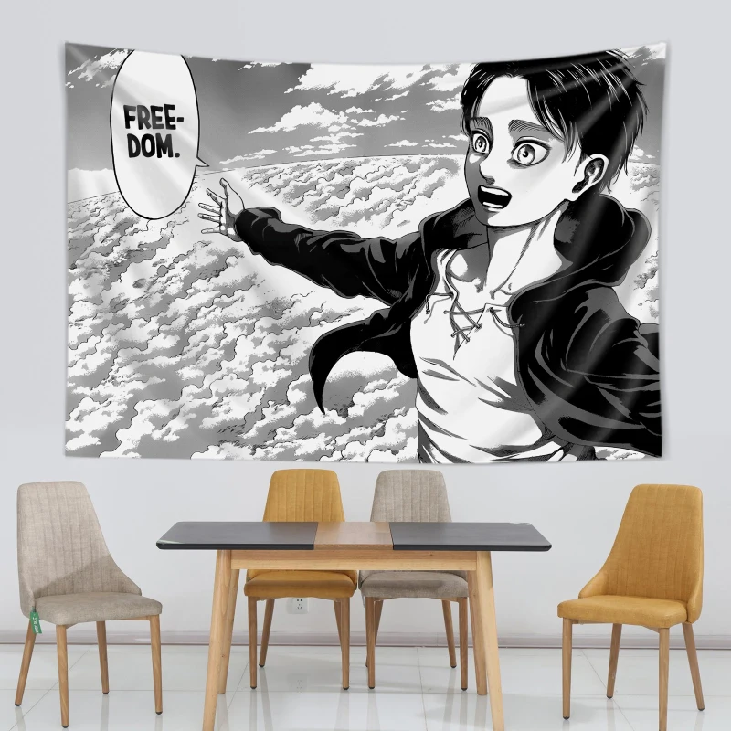 Eren Yeager Freedom Manga Post - Canvas Wrap Ready のレビューと価格