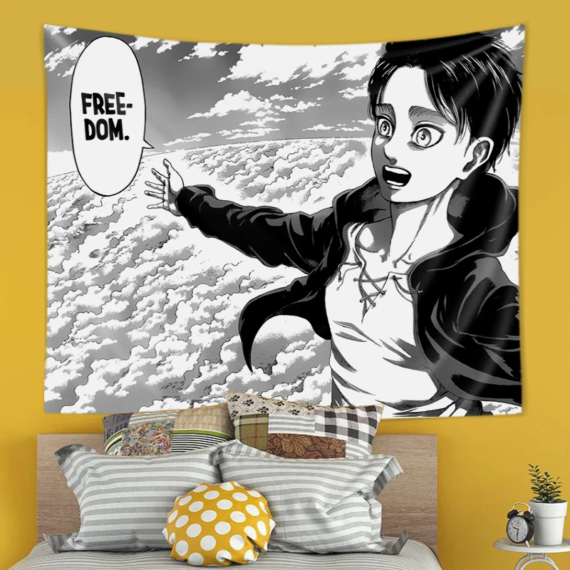 Eren Yeager Freedom Manga Post - Canvas Wrap Ready のレビューと価格