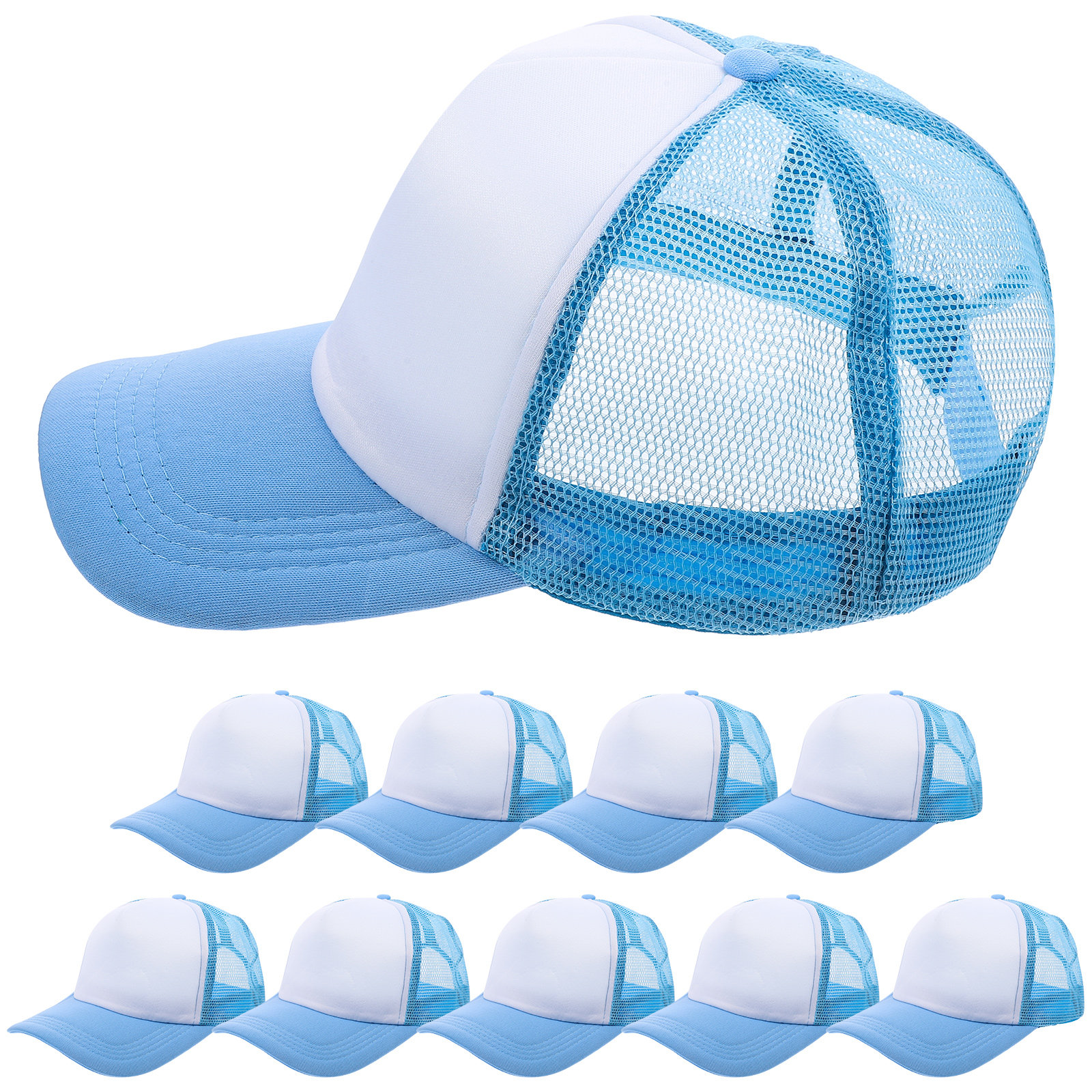 10Pcs Blank Baseball Hats Mesh - Hat Sublimation Blank のレビューと価格