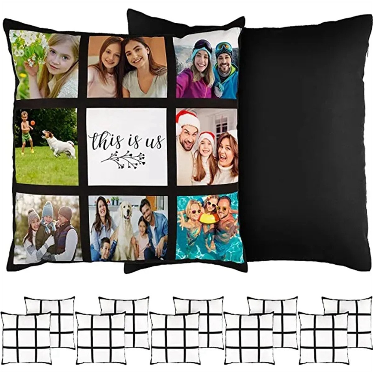 A75K 6Pcs Sublimation Blank Pa - Pillow Cover Sublimation のレビューと価格