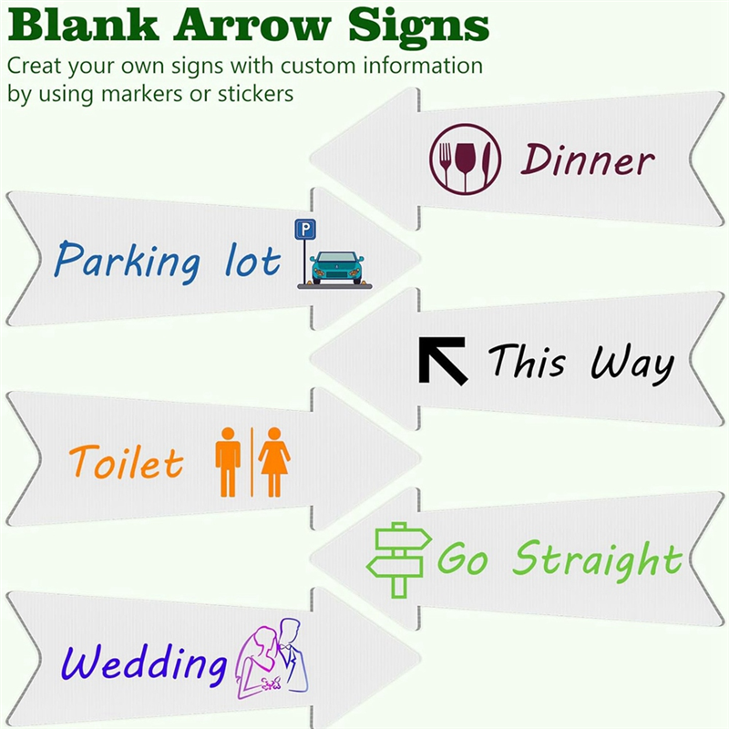 B50C Directional Arrows Signs  - Yard Sign Blank のレビューと価格