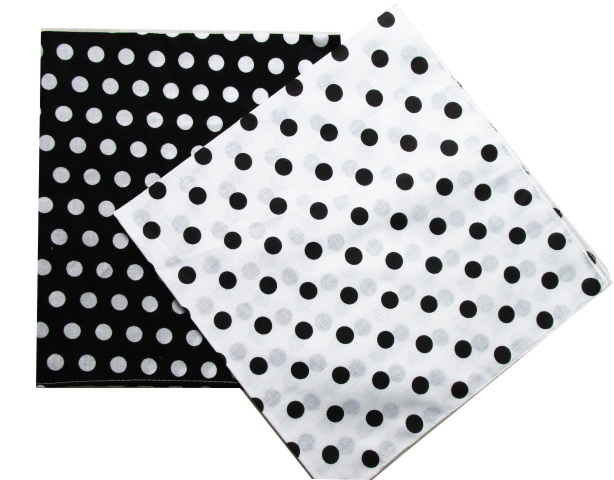 2025 New Fashion Cotton Black  - Bandana Blank White のレビューと価格