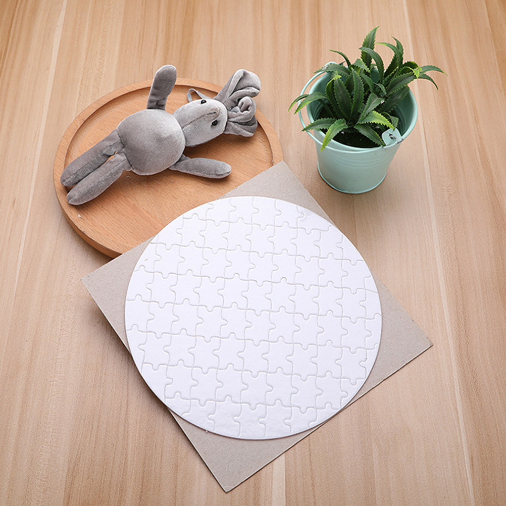 4Pcs Blank Sublimation Puzzles - Puzzle Blank White のレビューと価格