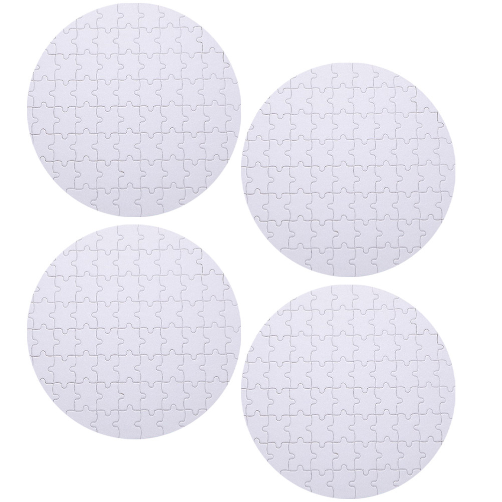 4Pcs Blank Sublimation Puzzles - Puzzle Blank White のレビューと価格