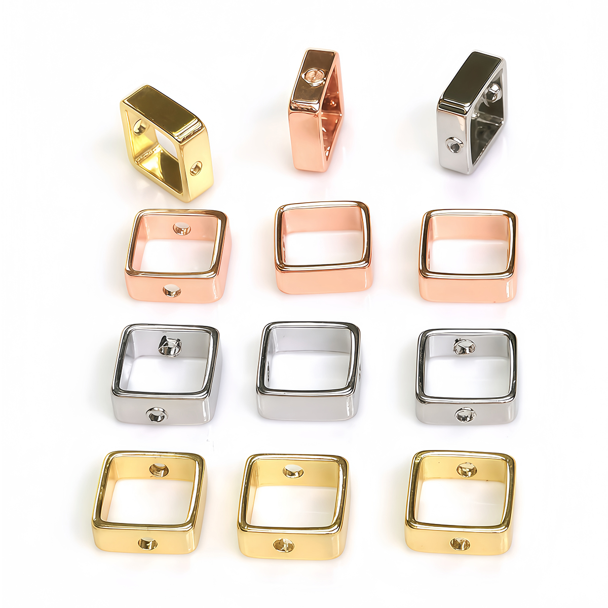 10PCS 18K Gold Plated Bead Fra - Metal Photo Panel のレビューと価格
