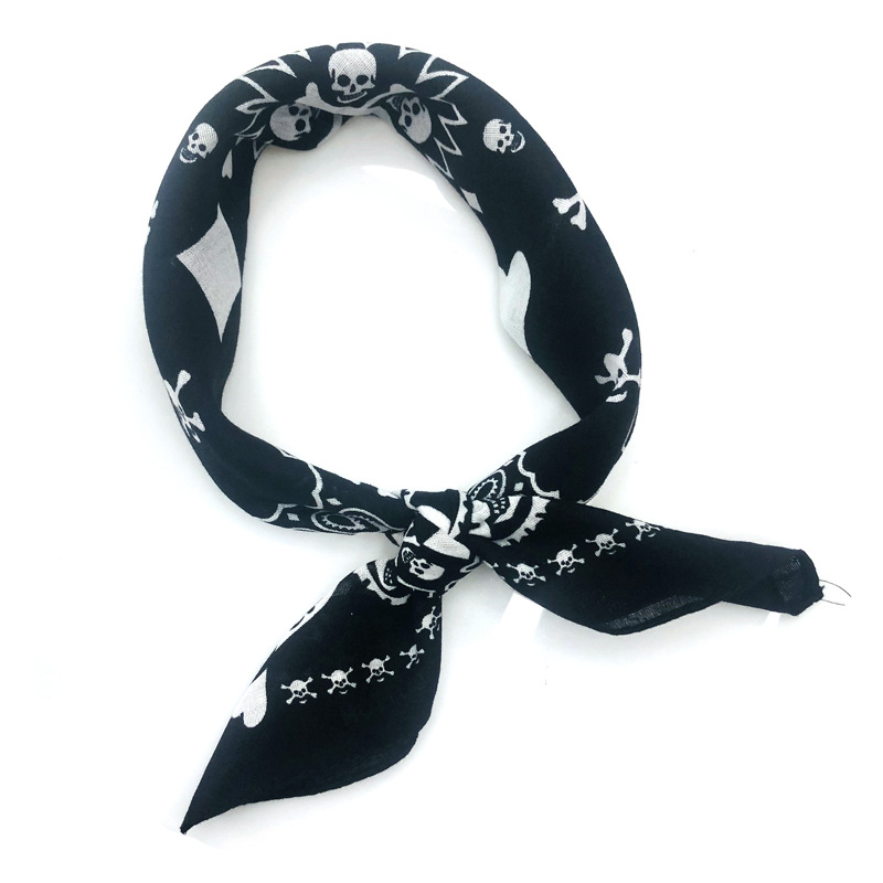 55cm White Black Red Skull Pok - Bandana Blank White のレビューと価格