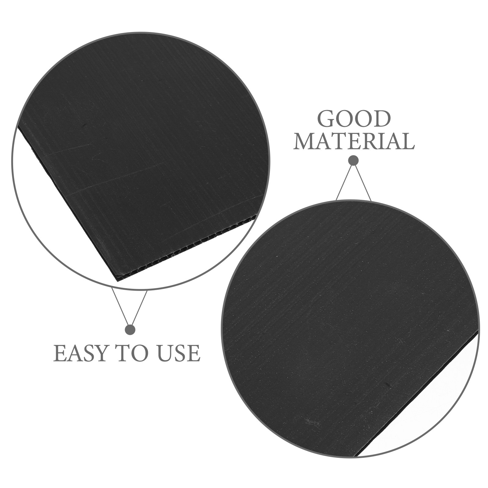 10Pcs Black Corrugated Plastic - Yard Sign Blank のレビューと価格