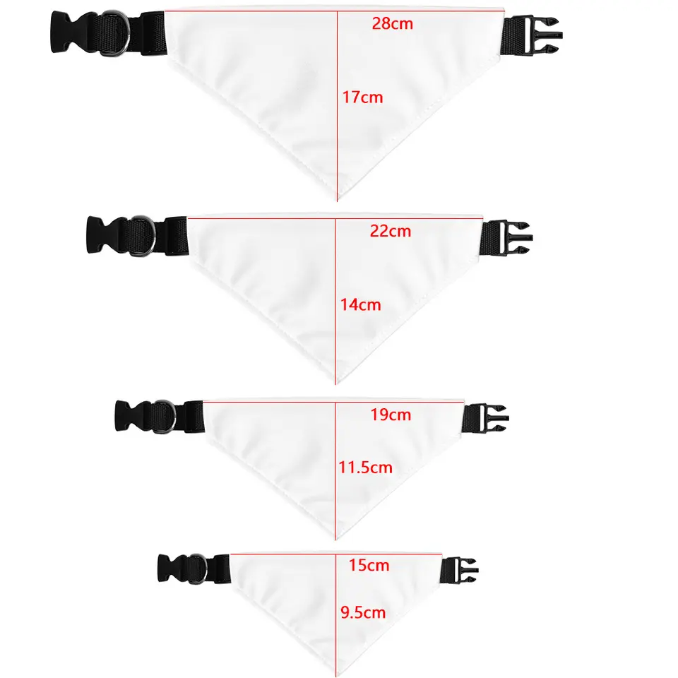 Sublimation White Blank Dog Pe - Bandana Blank White のレビューと価格