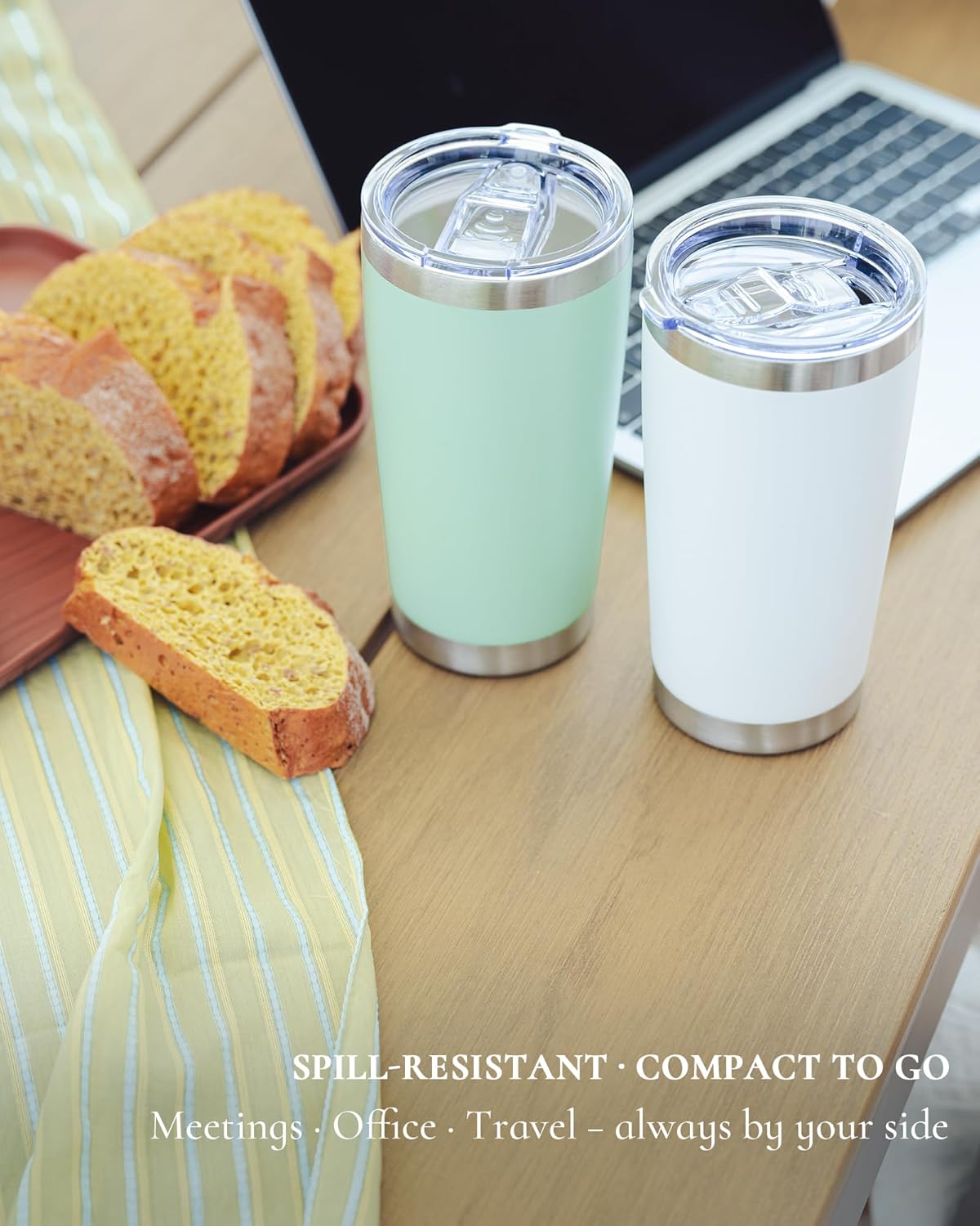 20oz Leakproof Travel Coffee T - Tumbler 20Oz White のレビューと価格