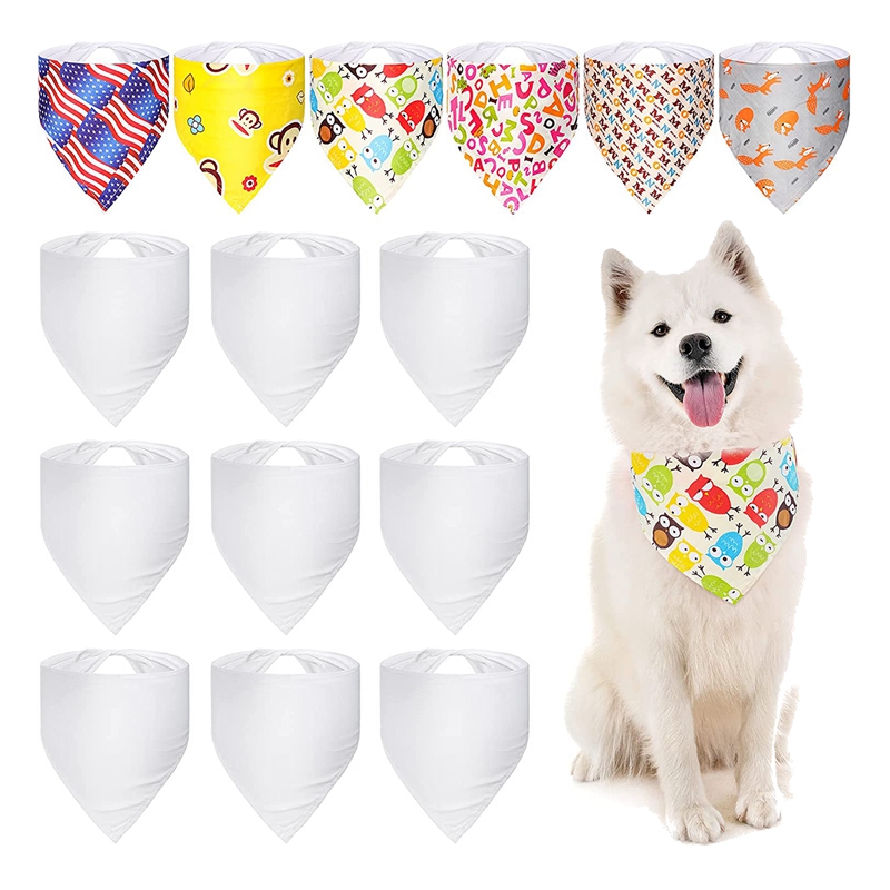 100 Pieces Sublimation Blank D - Bandana Blank White のレビューと価格