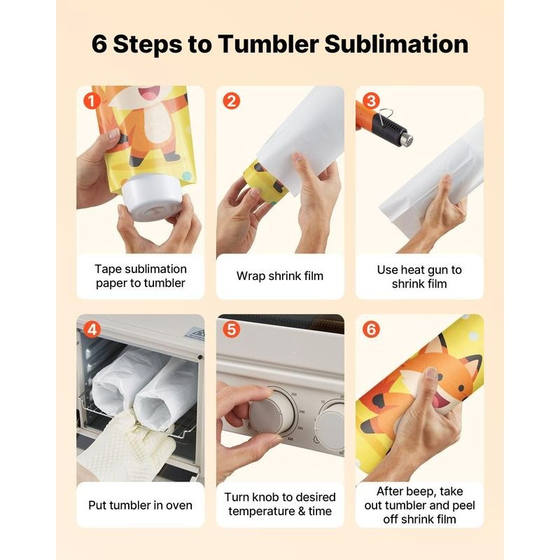 Sublimation Oven Machine, 13 Q - Tumbler 20Oz White のレビューと価格