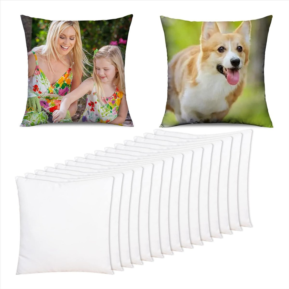 ABZT 15 Pcs Sublimation Blanks - Pillow Cover Sublimation のレビューと価格
