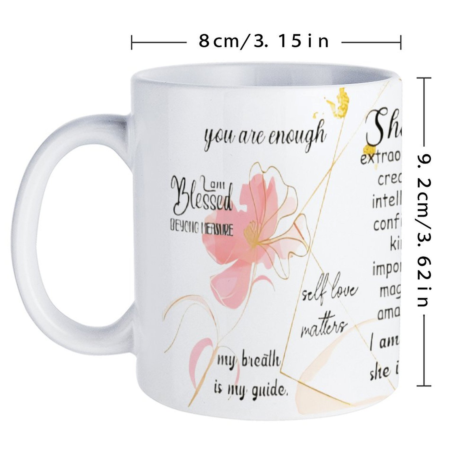 A Poster With A Quote About Sh - Sublimation Mug White のレビューと価格