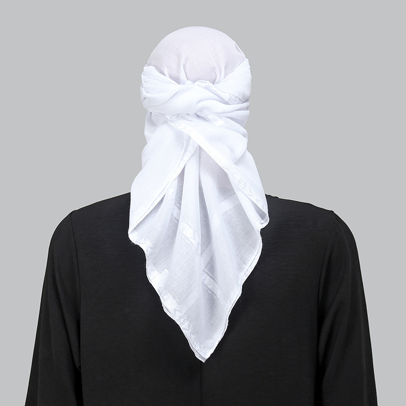 Wholesale 3pcs Set Ethnic Scar - Bandana Blank White のレビューと価格