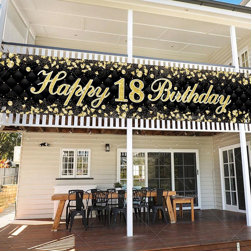 Happy 18th Birthday Banner Dec - Yard Sign Blank のレビューと価格